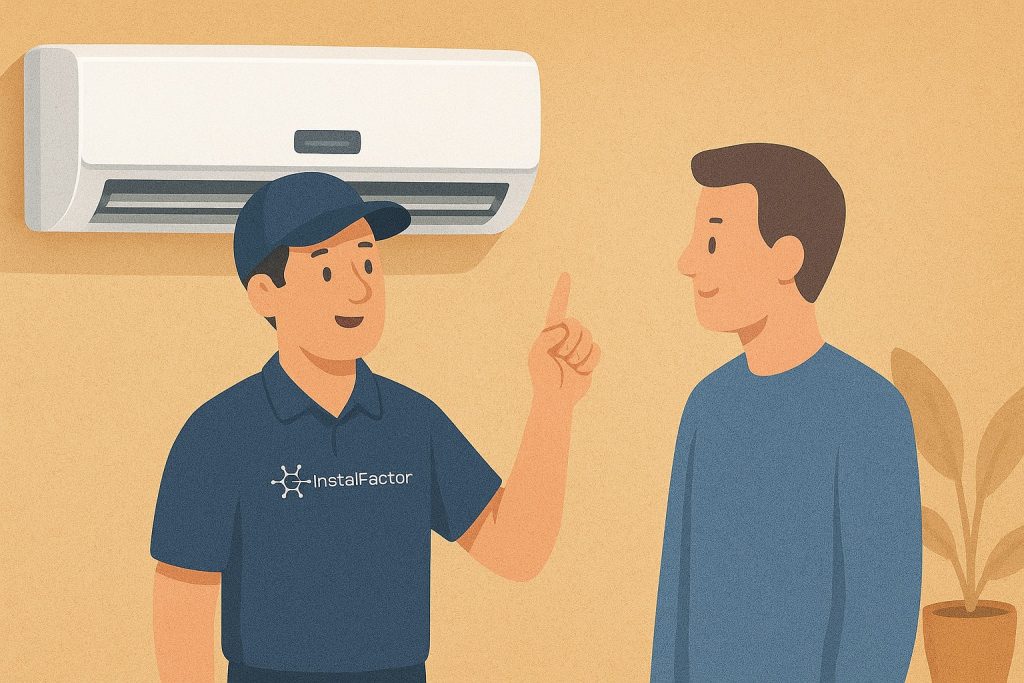 Estufa de pellets o aire acondicionado con bomba de calor, ¿cuál es mejor? 3 Instalfactor estufa de pellets o aire acondicionado
